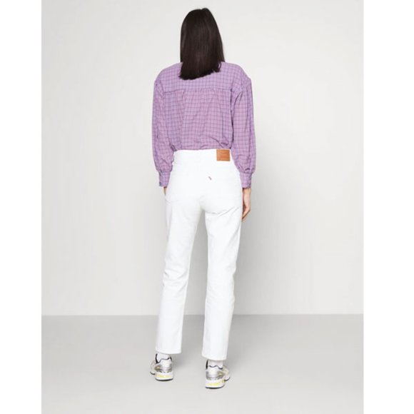 Levi's Premium 501 ORIGINAL CROPPED JEANS IN COME CLEAN - Picture 4 of 7